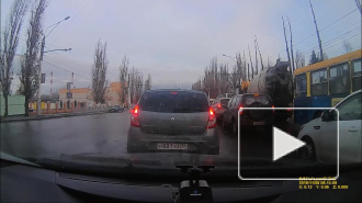 Пешеходу повезло.