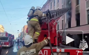 При пожаре на Васильевском острове пострадали две женщины