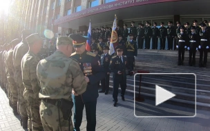 В Петербурге встретили росгвардейцев, вернувшихся из районов проведения спецоперации на Украине