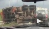 Появилось видео страшных последствий аварии с двумя большегрузами на трассе Казань-Альметьевск