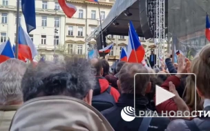 В центре Праги проходит антиправительственный митинг