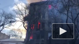 В Одессе загорелось здание колледжа. Есть погибшие и пострадавшие