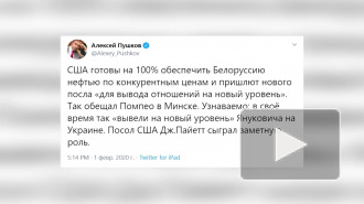 Пушков оценил готовность США обеспечить Беларусь нефтью