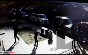 Появилось видео задержания мигранта-насильника в Мурино