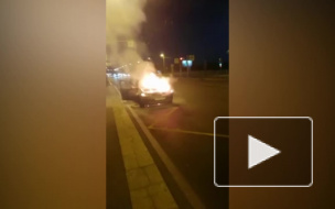 В Красногвардейском районе дотла сгорела иномарка