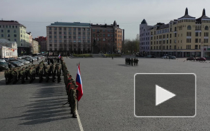 Видео: в Выборге прошла репетиция парада ко Дню Победы