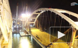 54 часа в 1 минуту: Завораживающий таймлапс со строительства Крымского моста опубликовали в интернете