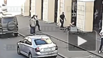 Утренняя драка на Думской попала на видео