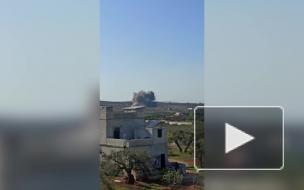 Российские истребители Су-34 уничтожили штаб боевиков в Идлибе