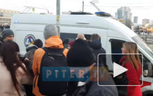 Видео: на проспекте Просвещения мужчина распылил газовый баллончик в автобусе