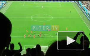 Первый гол на полуфинале матча Франция-Бельгия 