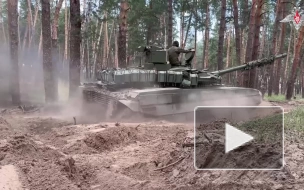 Т-90М "Прорыв" на краснолиманском направлении нанес огневое поражение по опорникам ВСУ