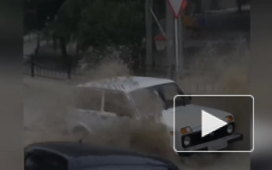 Появилось видео последствий урагана в Одессе