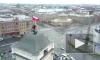 Видео: руферы установили триколор на крыше Московского вокзала