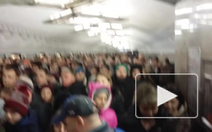 Видео давки на "Тульской" шокировало москвичей