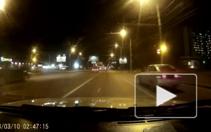 Видео жесткого ночного ДТП в Волгограде появилось в Сети