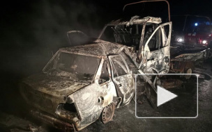 В Саратовской области под Аткарском в результате ДТП заживо сгорели двое взрослых и ребенок
