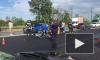 Жесткое столкновение иномарок на Московском шоссе стало причиной пробки