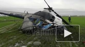 Вертолет совершил жесткую посадку на Кубани