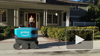 В США посылки людям теперь развозит робот
