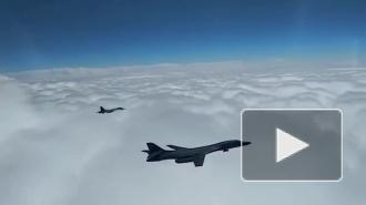 Восемь российских самолётов перехватили три бомбардировщика США