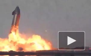 Прототип Starship взорвался после посадки в Техасе