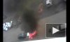 В Кемерово полностью сгорел автомобиль: появилось видео