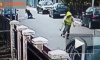 Появилось видео, как уличный пес спас женщину от грабителя