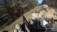 Появилось видео с попавшим в засаду украинским танком ...