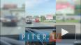 На Пулковском шоссе водитель авто сбил двух мотоциклисто...