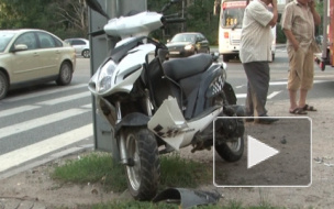 На Митрофаньевском шоссе в Петербурге разбился байкер