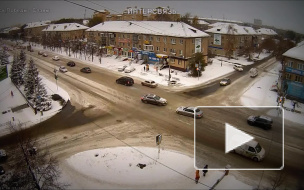 Снежное ДТП в Копейске.