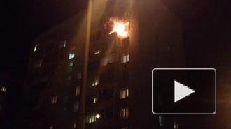 Появилось видео взрыва и пожара в московской квартире
