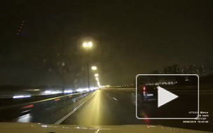 Видео: на КАД около Мурино столкнулись четыре автомобиля 
