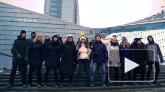 Петербургские студенты сняли новогодний клип в "Лахта Центре"