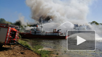 Видео: в Нижегородской области горит "Святая Русь"