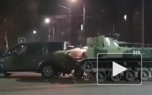 В Туле БМД протаранила Land Rover