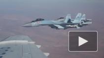 Российские истребители Су-35С и МиГ-31БМ перехватили американского разведчика RC-135 над Японским морем