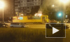 Ночью в Петербурге горели три машины и трамвай