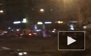 Видео: ночью на "Новочеркасской" прошли учения экстренных служб Петербурга
