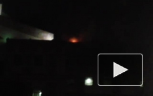Появилось видео и фото пожара на крыше госпиталя НИИ Бурденко