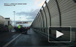 Появилось видео смертельного ДТП на КАД