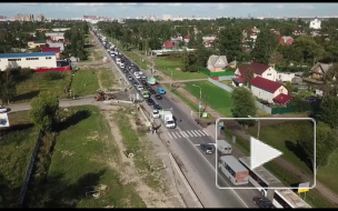 Дорога на съезде с Лиговского путепровода станет на одну полосу шире