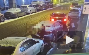 Опубликовано видео пьяной драки со стрельбой у кафе на Гончарной
