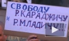 На пикете в поддержку Ратко Младича сожгли чучело президента Сербии