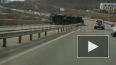 Завалившийся на бок военный грузовик "Панцирь-С1" ...