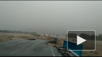 В Хаcанском районе непогода разрушила мост
