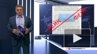 Мясников опроверг фейк о правиле ношения одноразовых медицинских масок