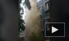 Видео: в Новом Девяткино прорвало трубу