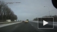ДТП с заносом фуры на Пулковском шоссе попало на видео